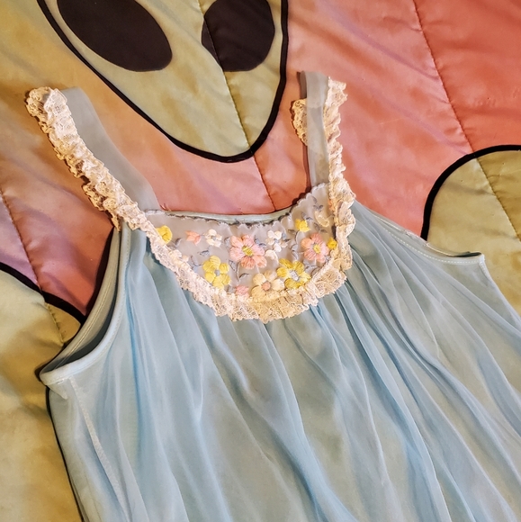 Vintage Retro Floral Lace Dress - Picture 10 of 10